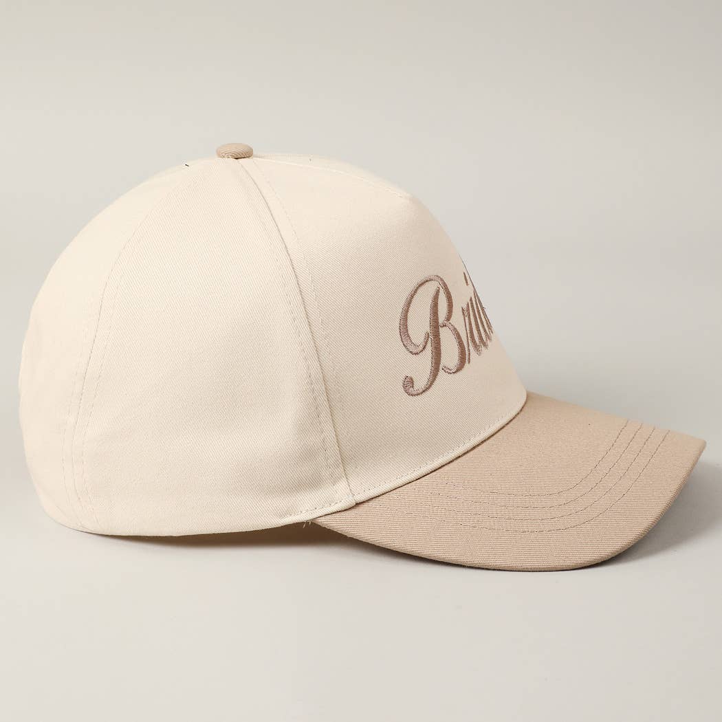 Bride Text Embroidery Two-Tone Trucker Hat