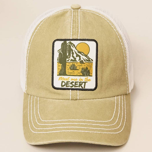 Meet Me In The Desert Cap: KHAKI