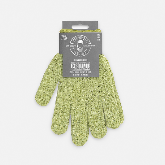 Well Groomed Xl Extra Rough Shower Gloves - Sage Green