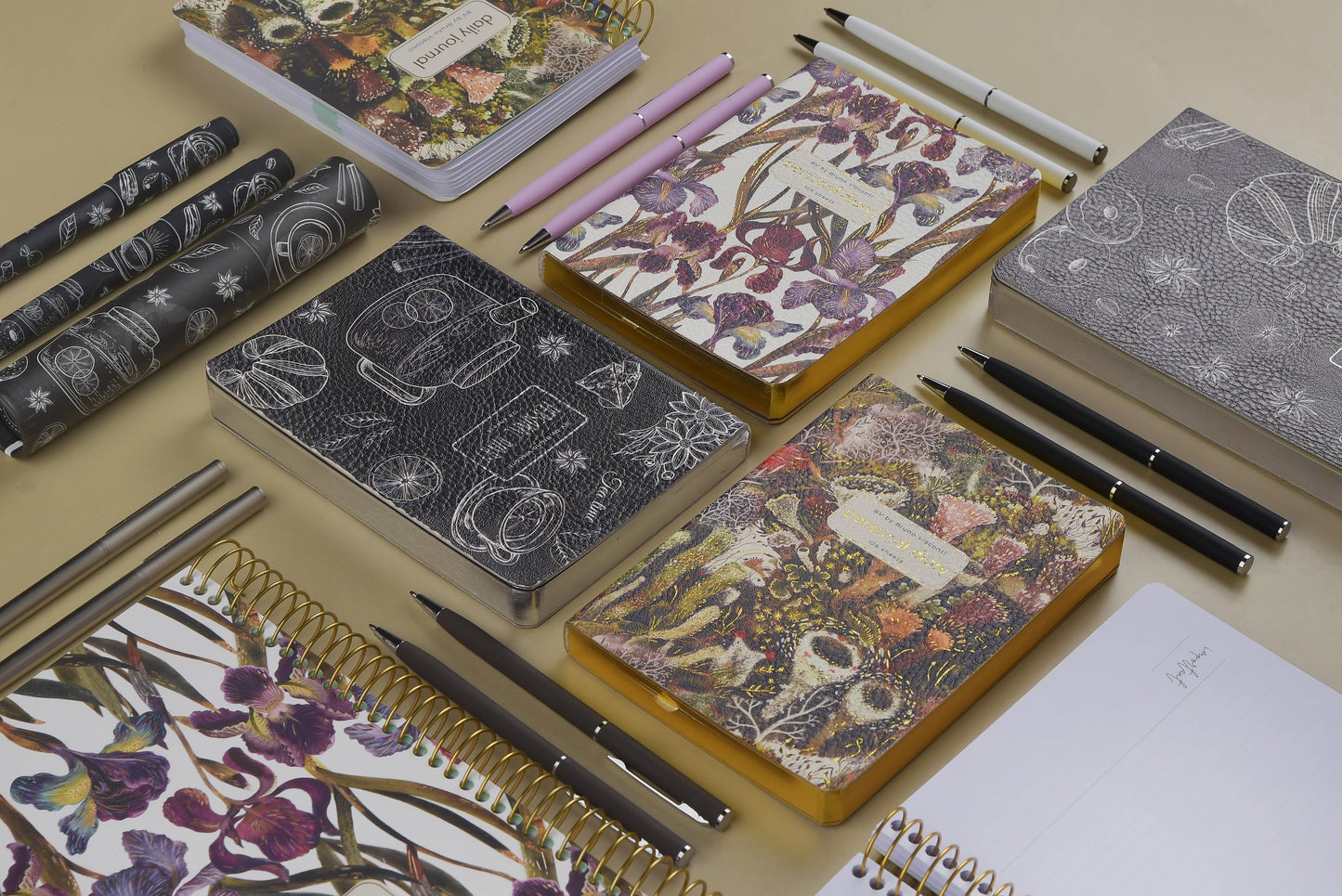A6 Vegan Leather  Daily Planner Planner - Forest Floor 