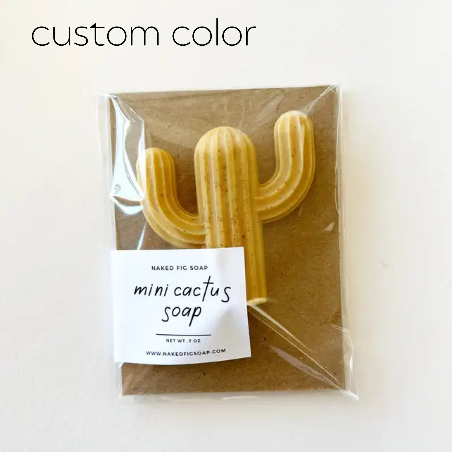 Mini Cactus Soap- Individual (single): Oranges