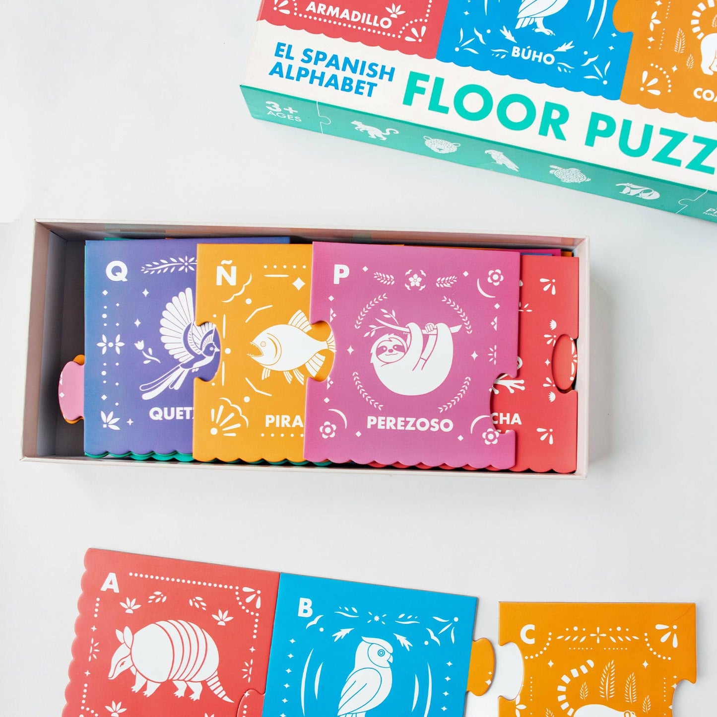El Spanish Alphabet Jumbo Floor Puzzle: 27-Piece ABC Puzzle