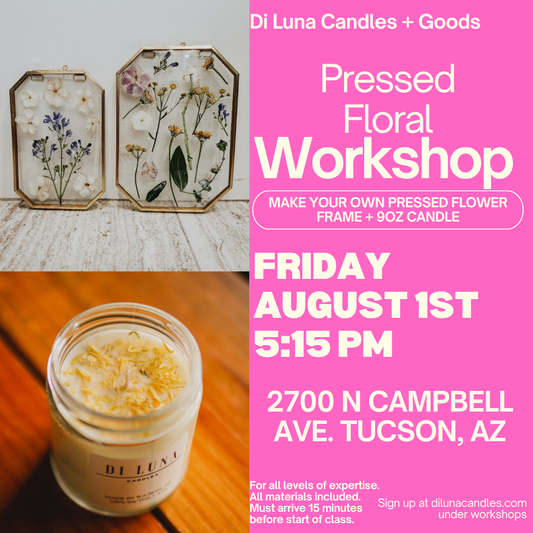 8/1 Pressed Flower Frame + 9oz Candle Workshop