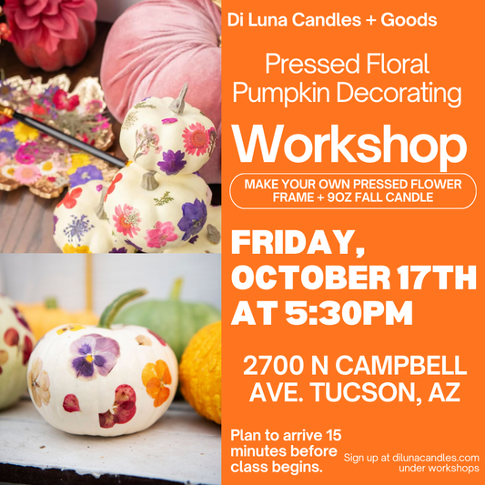 10/17 Pressed Floral Pumpkin Decorating