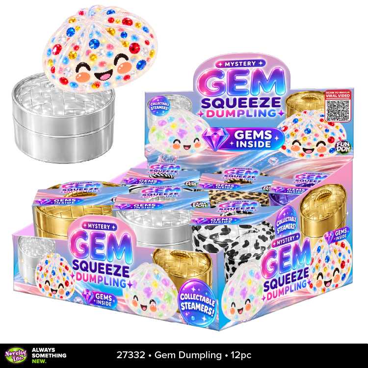 Fun Doh Mystery Gem Squishy Dumpling Toy