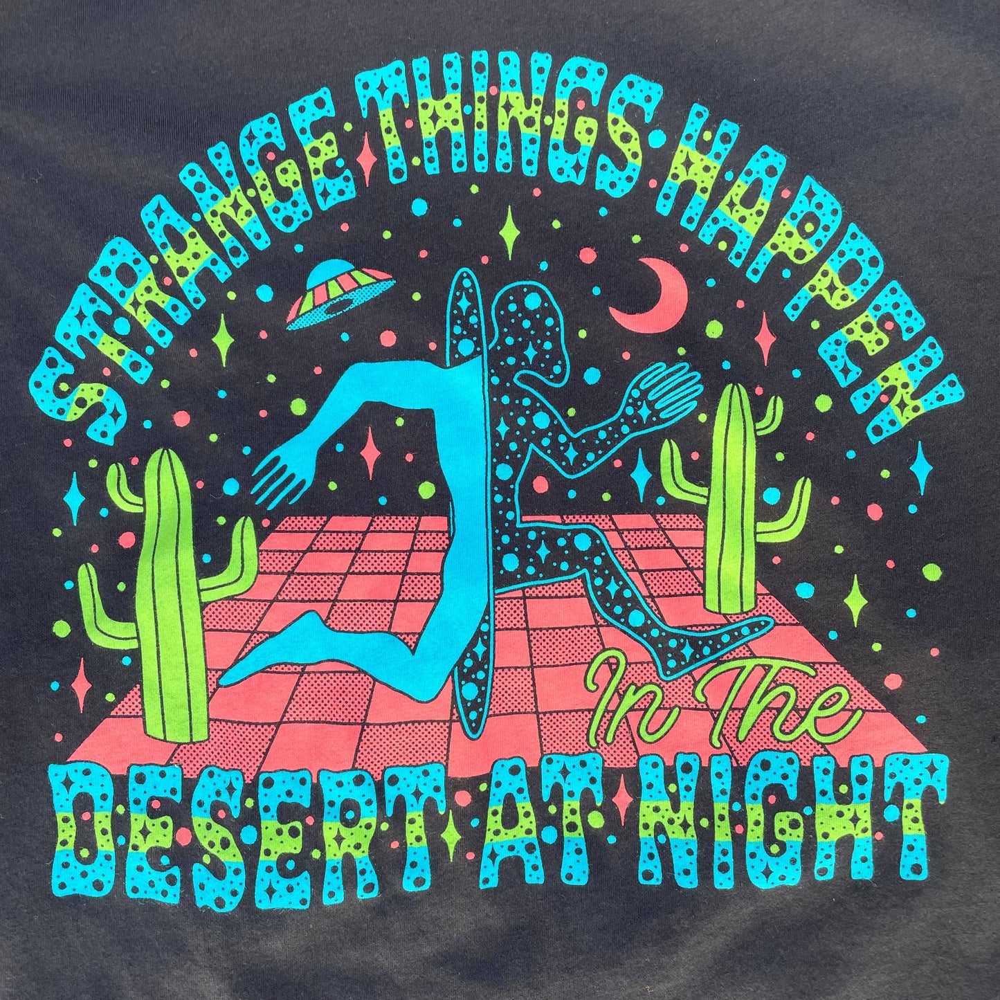 Strange Things Black T-Shirt: M