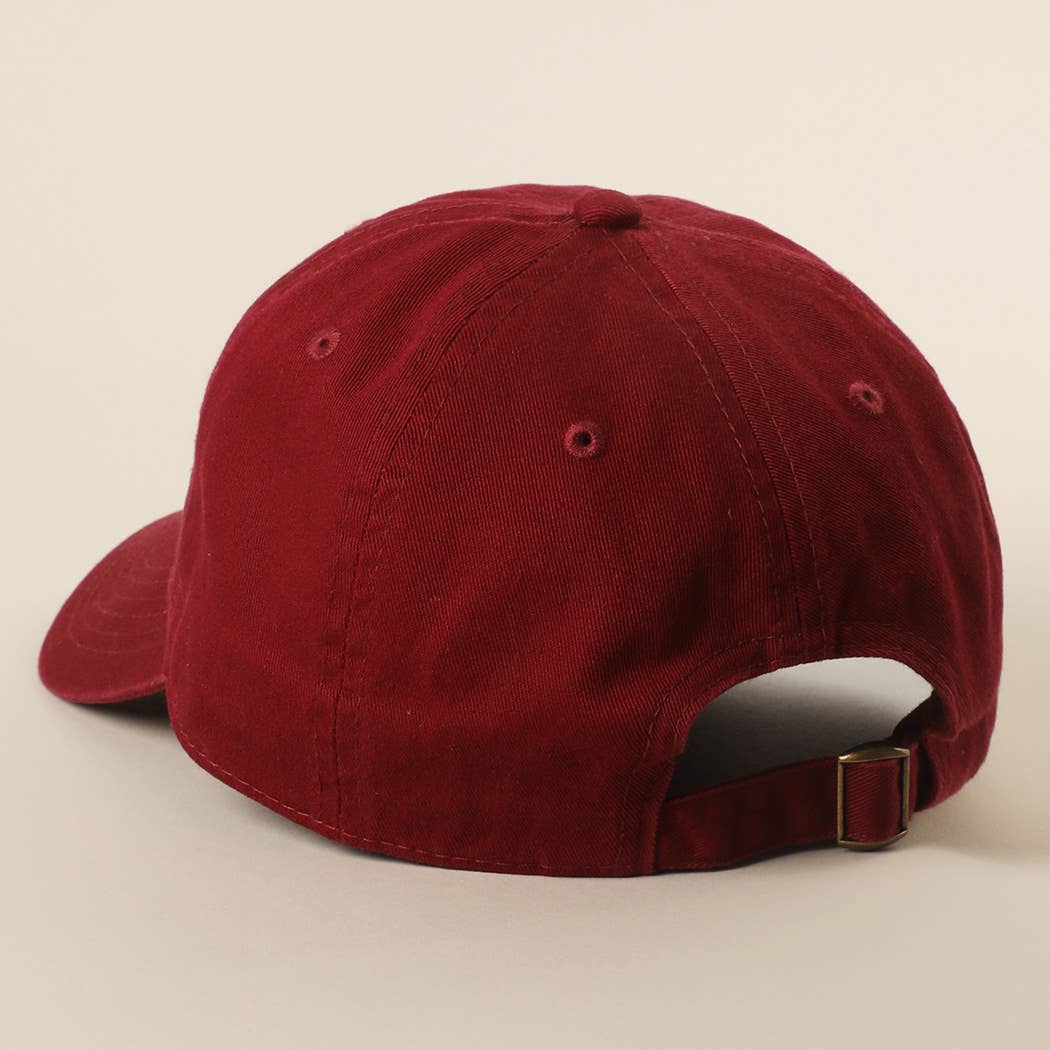 MOM Lettering Embroidery Baseball Cap