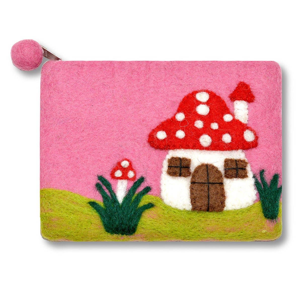Mushroom Grey Design Coin Purse