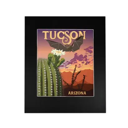 Print 8x10 Bat & Saguaro