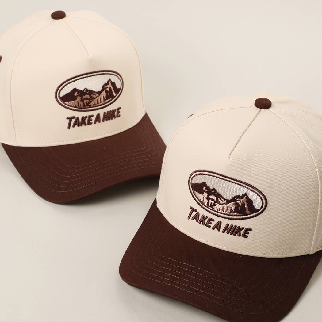 TAKE A HIKE 3D Embroidered Two-Tone Trucker Hat