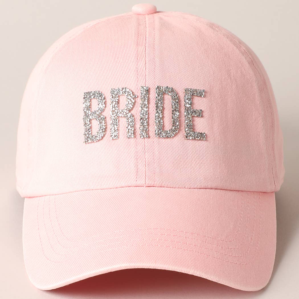 Bride Glitter Letter Patch Baseball Cap