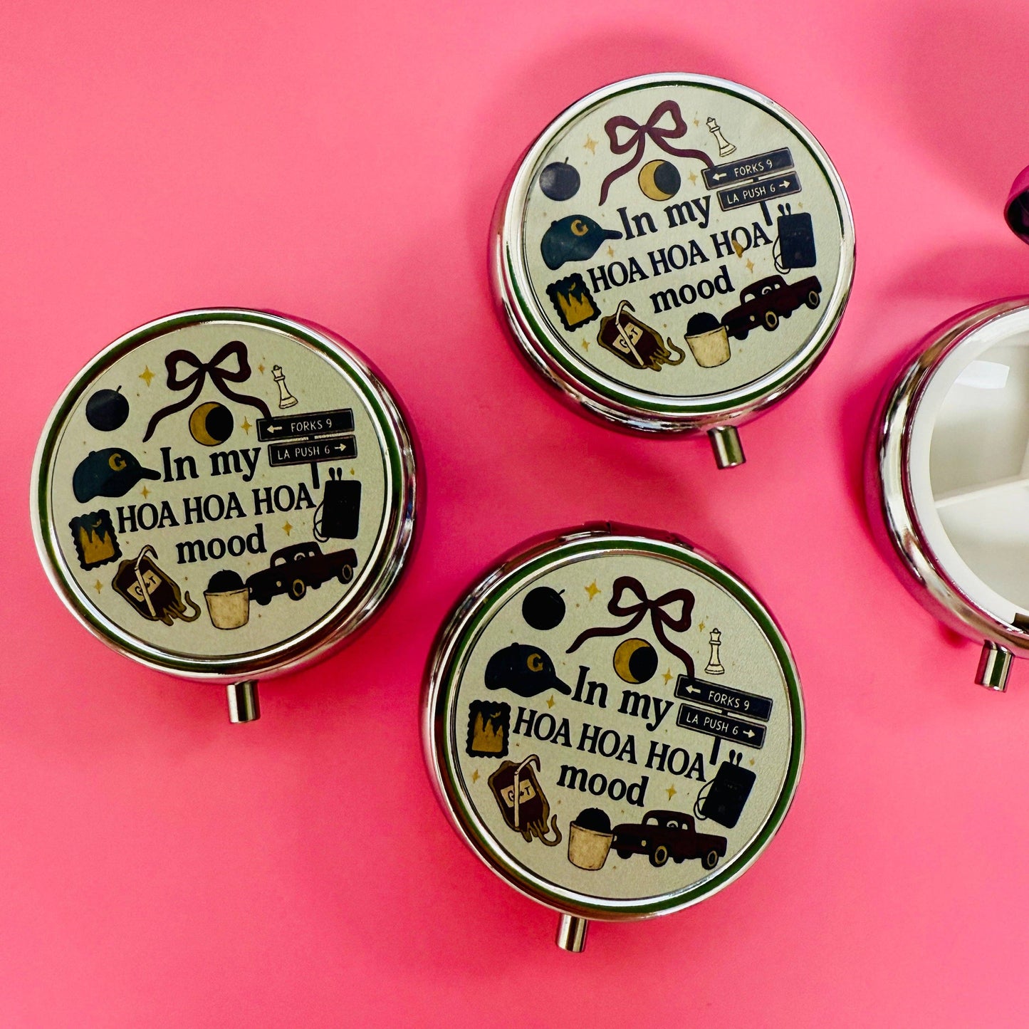 Purse Pill Box, In My HOA HOA HOA Mood