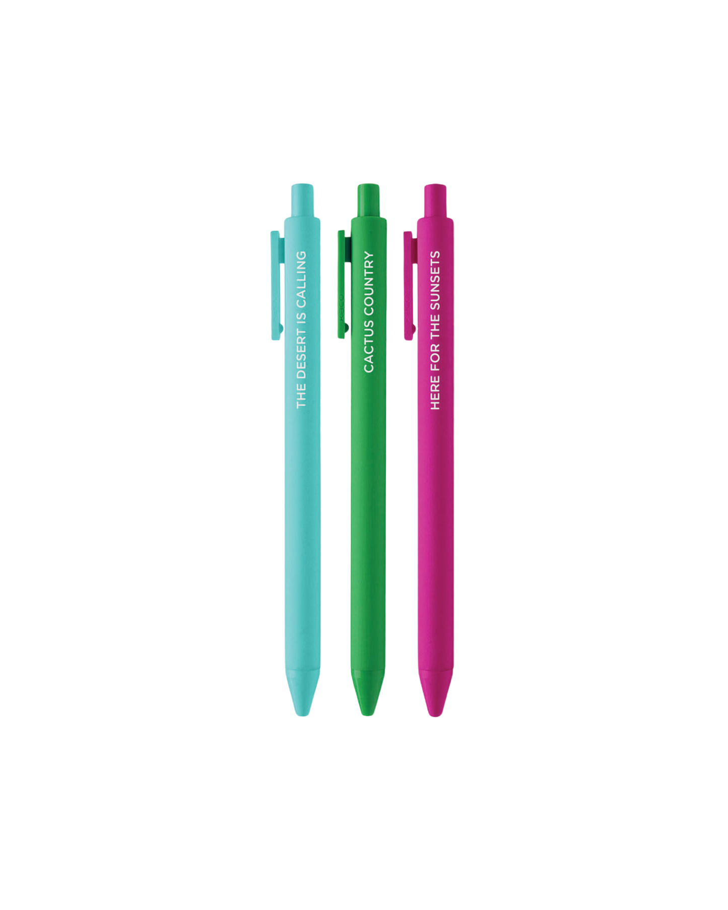 Desert Vibes Pen Trio – Black Ink Gel Pens