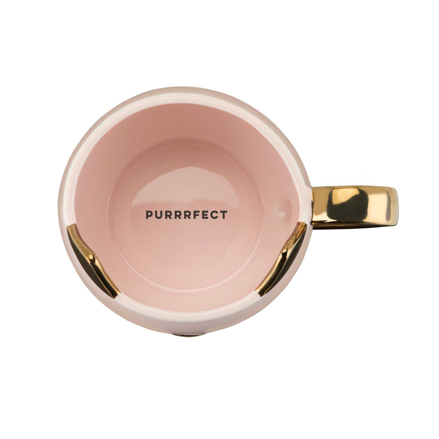 Chloe™ Ceramic Mug Cat Purrrfect in Pink and Gold