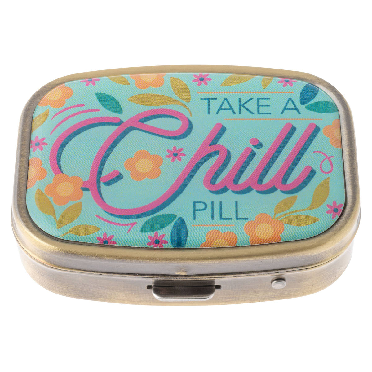 Small Metal Pill Case: Take Your Meds