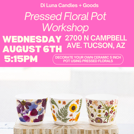 8/2 Pressed Floral Pot Workshop