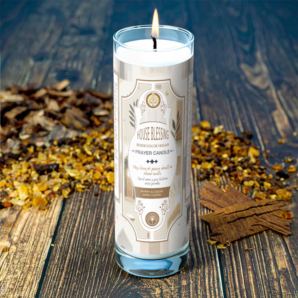 Prayer Candle - House Blessing (8 in., 9.5 oz)