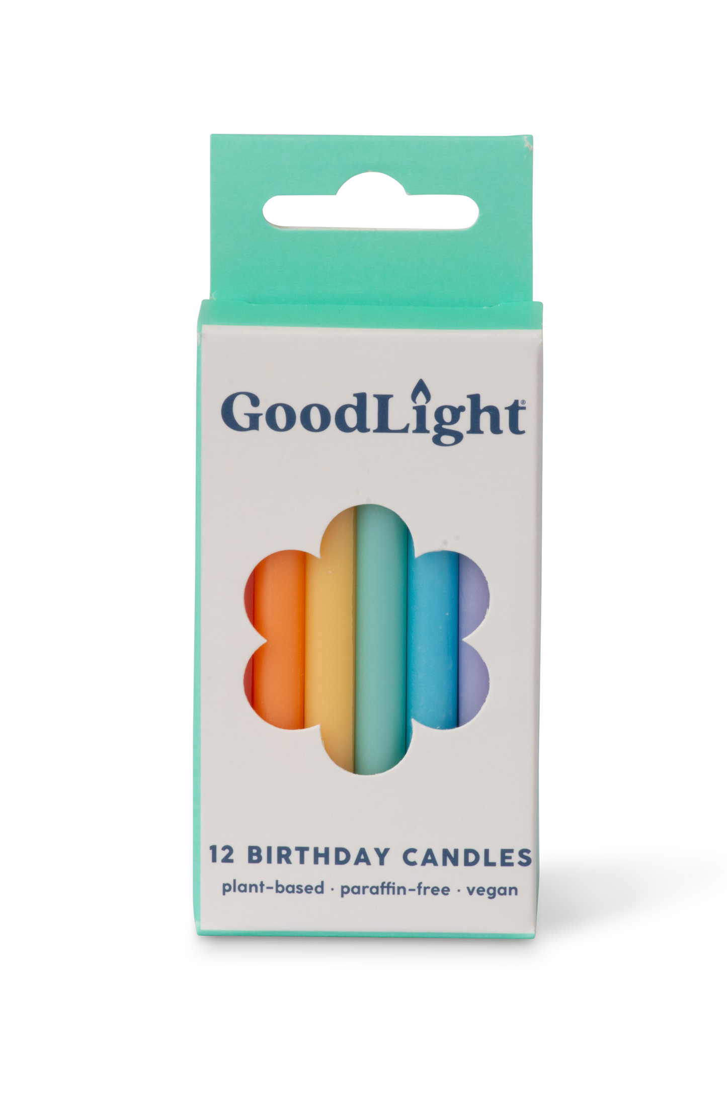 Vegan Birthday Candles | 12-Count Box: White