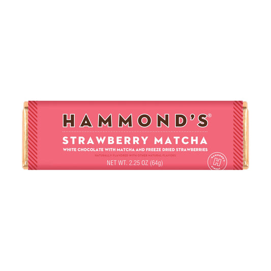 Candy Bar - White Chocolate - Strawberry Macha - 2.25 oz