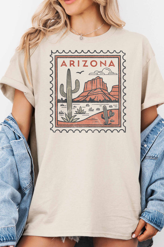 STAMP OVERSIZED TEE: IVORY / S/M