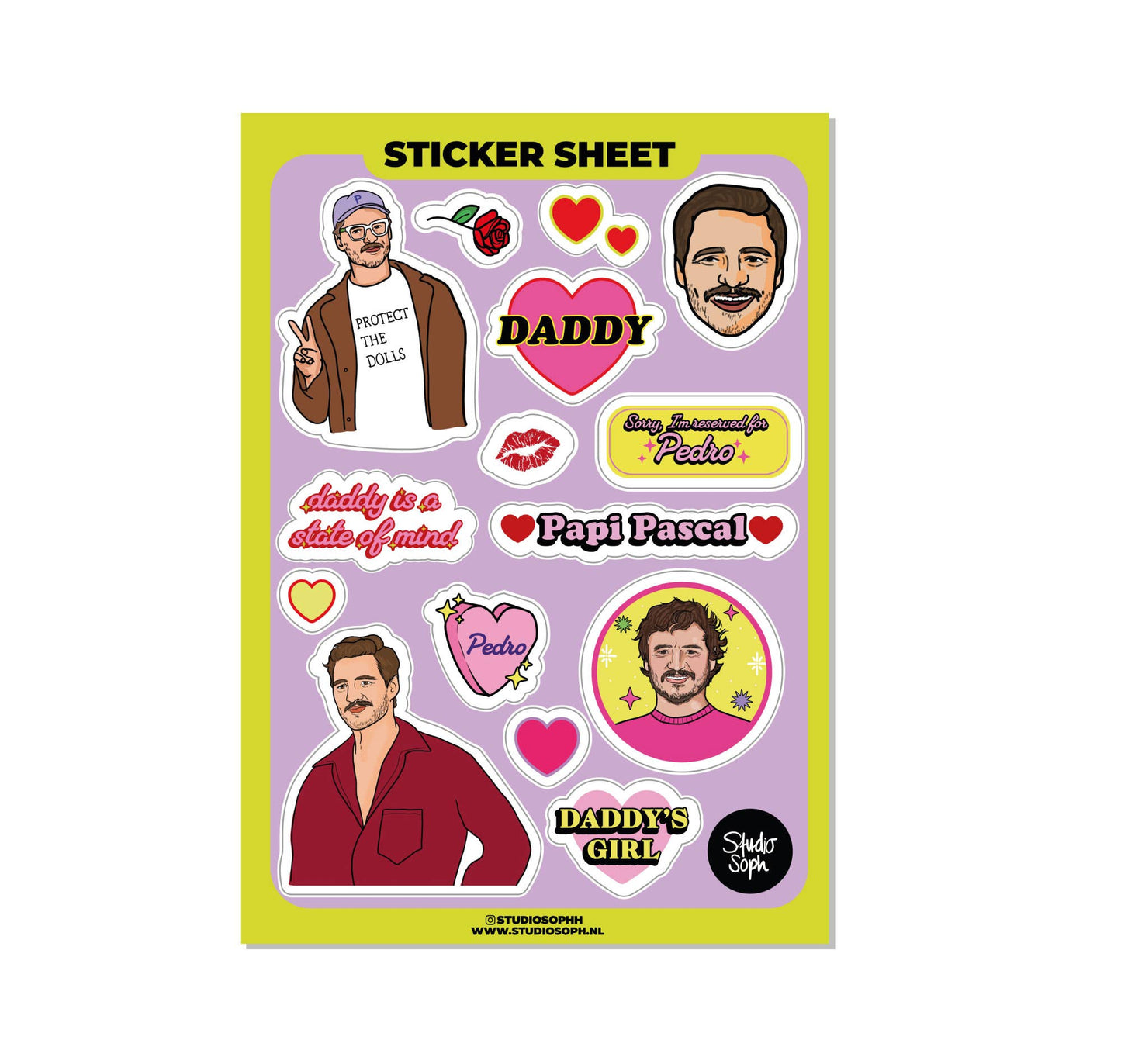 Papi Pedro A5 Sticker Sheet
