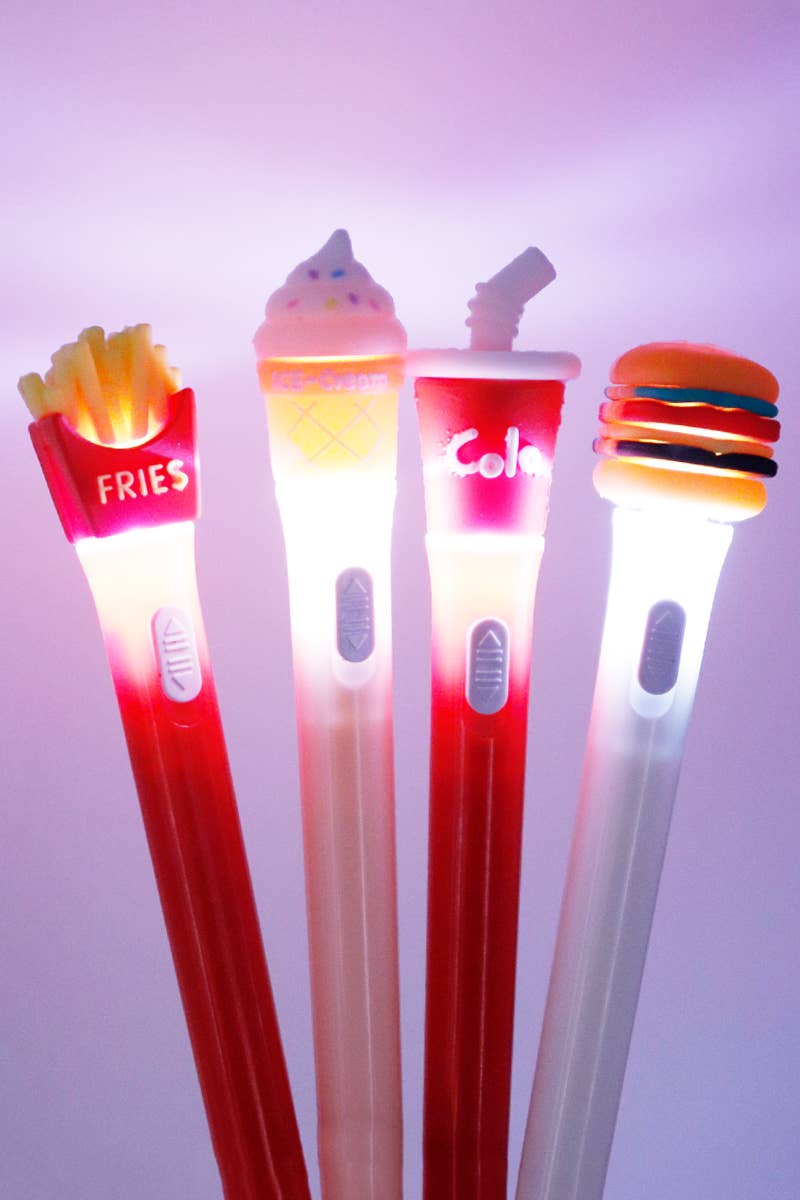 Fast Food LED Light-Up Ballpoint Pen