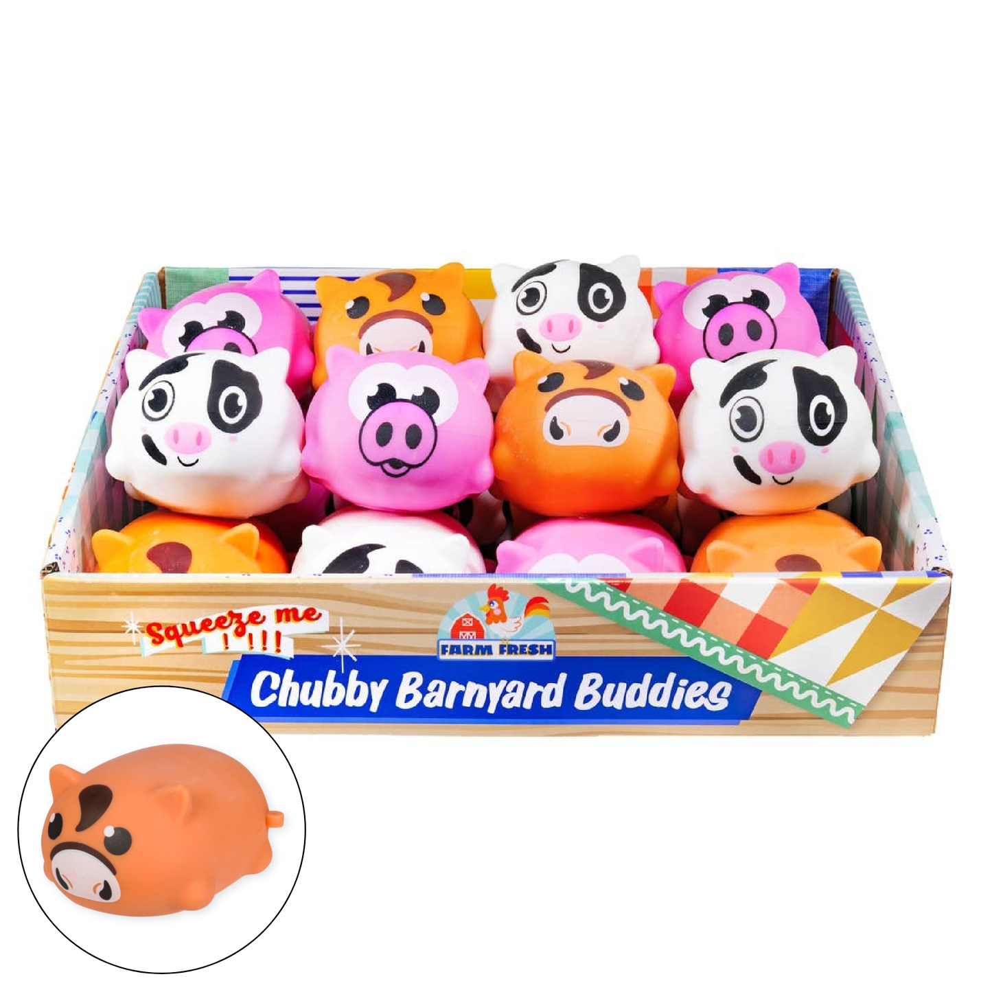 Farm Fresh Chubby Barnyard Animal- Random Animal