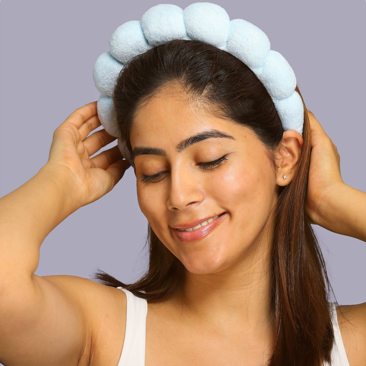 Bubble Skincare Headband For all Hair Types - (Pink)