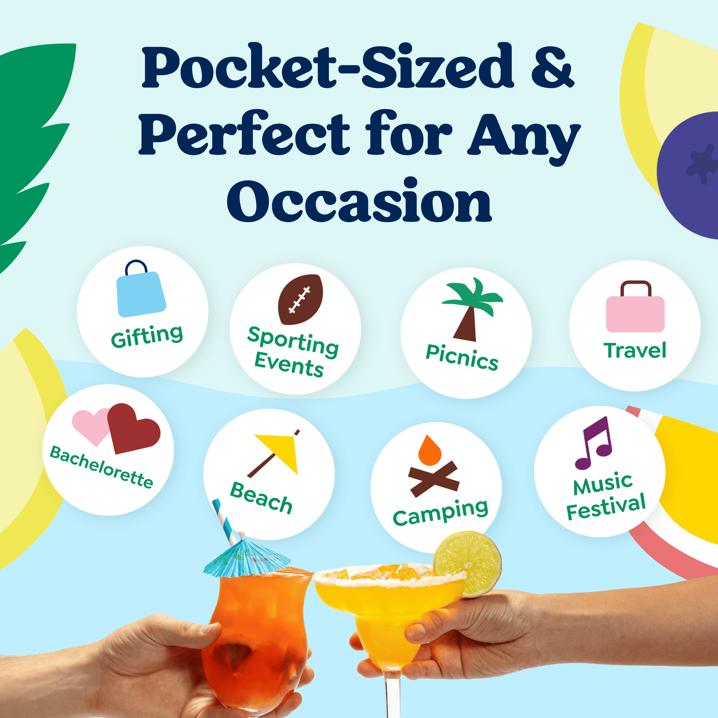 Skinny Margarita Cocktail / Mocktail Mixer - 24ct Caddy