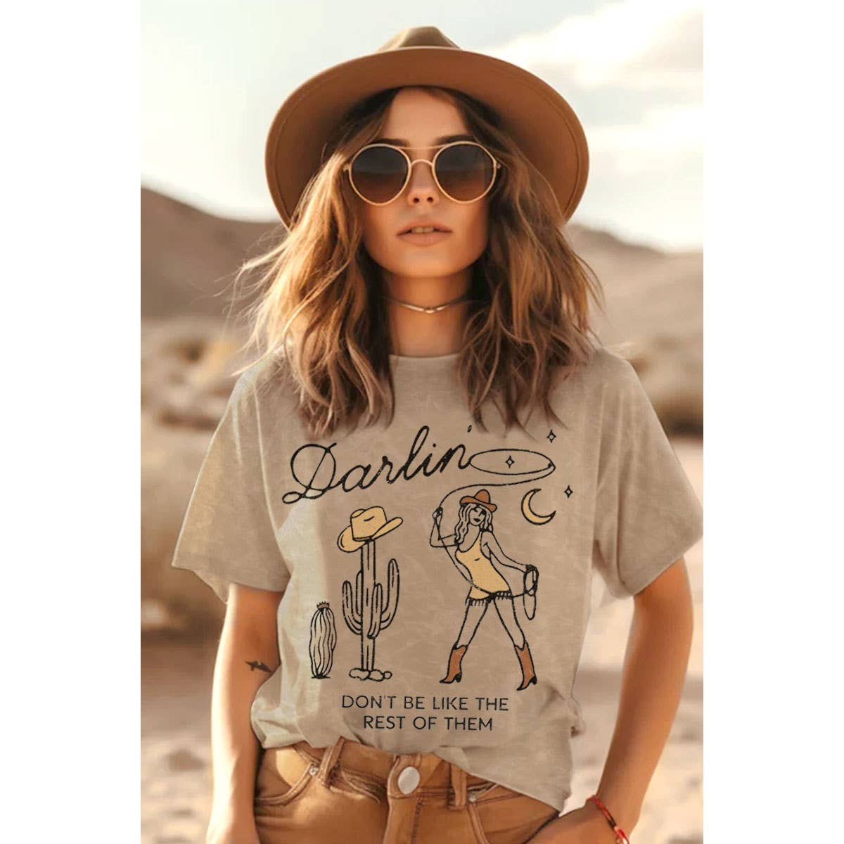 L DARLIN DON'T BE LIKE THEM Mineral Sage / L