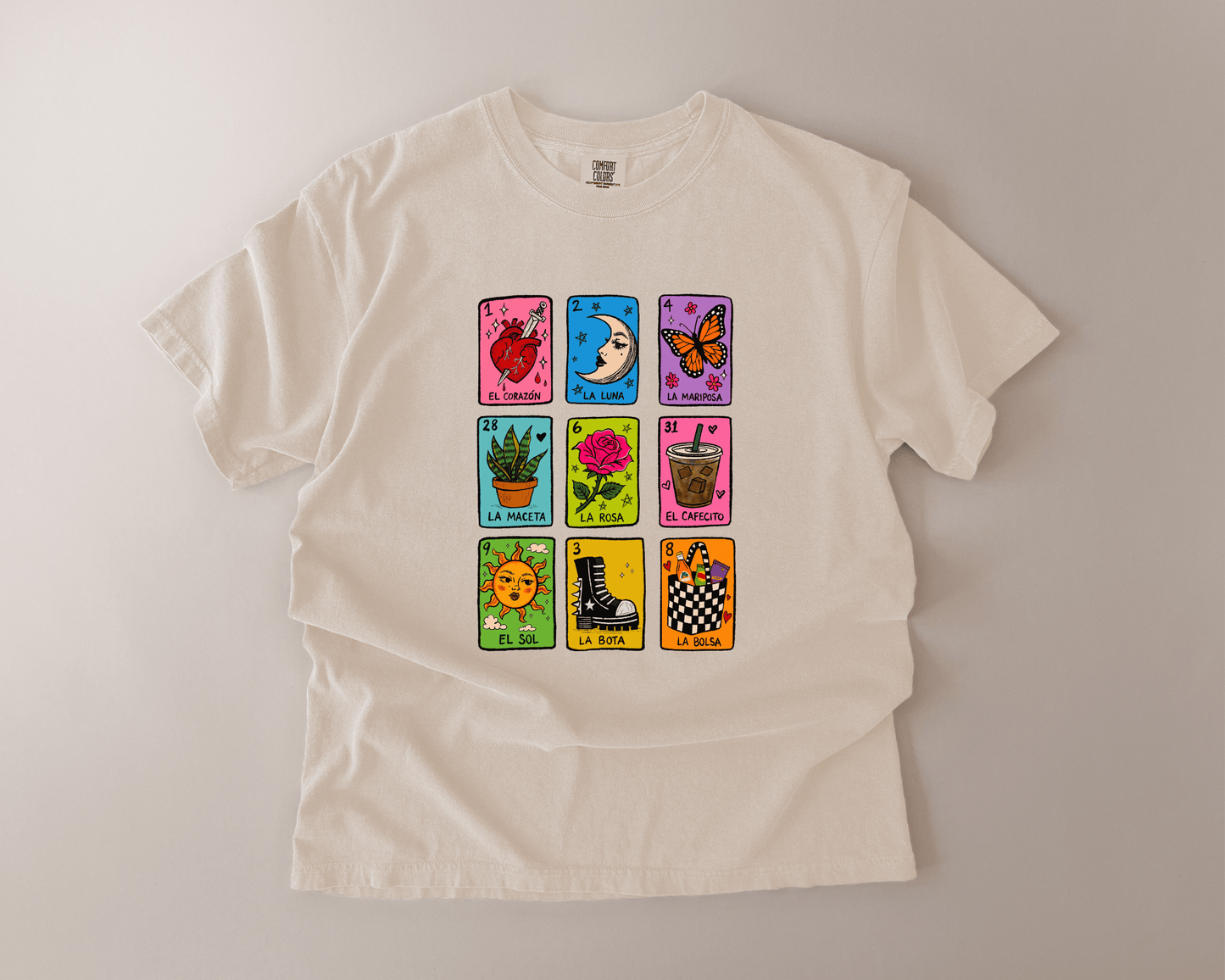 Lotería Remix Comfort Colors Tee Espresso XL