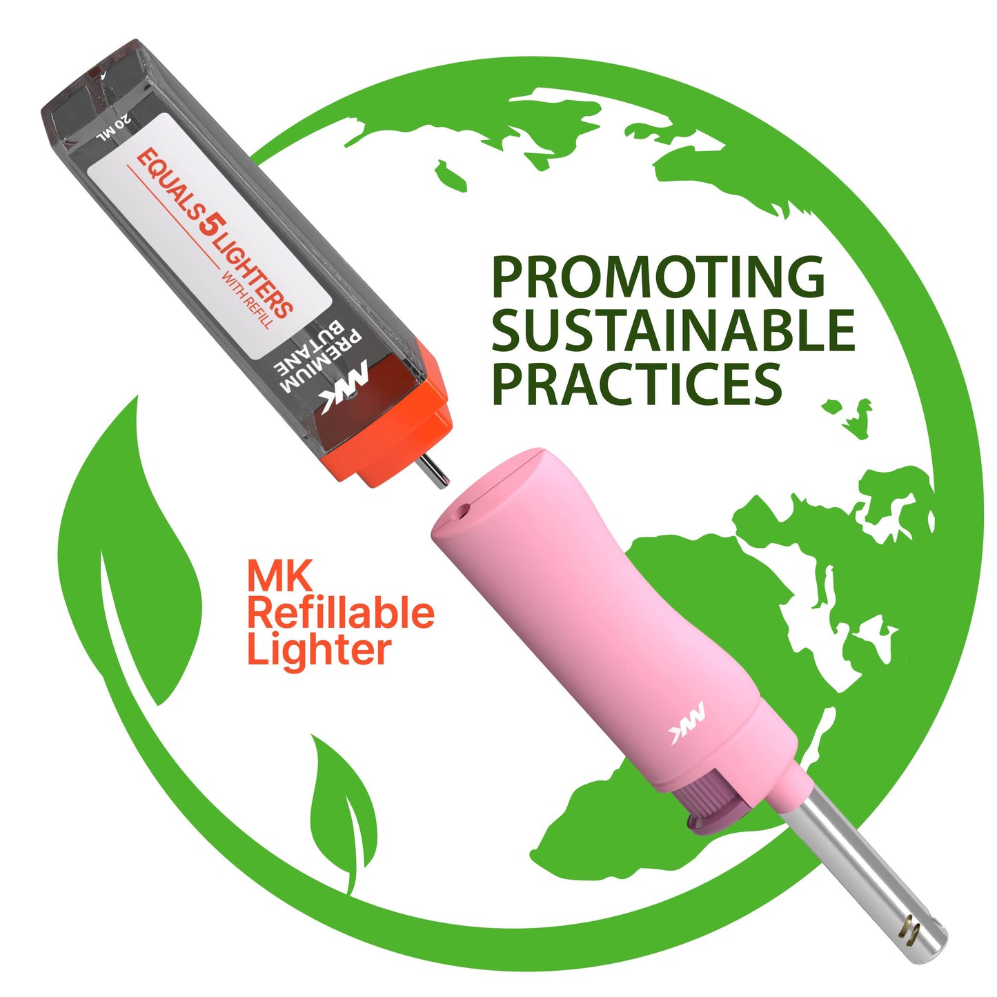 MK Lighter Range Series, H Set, Windproof Flame 50PC