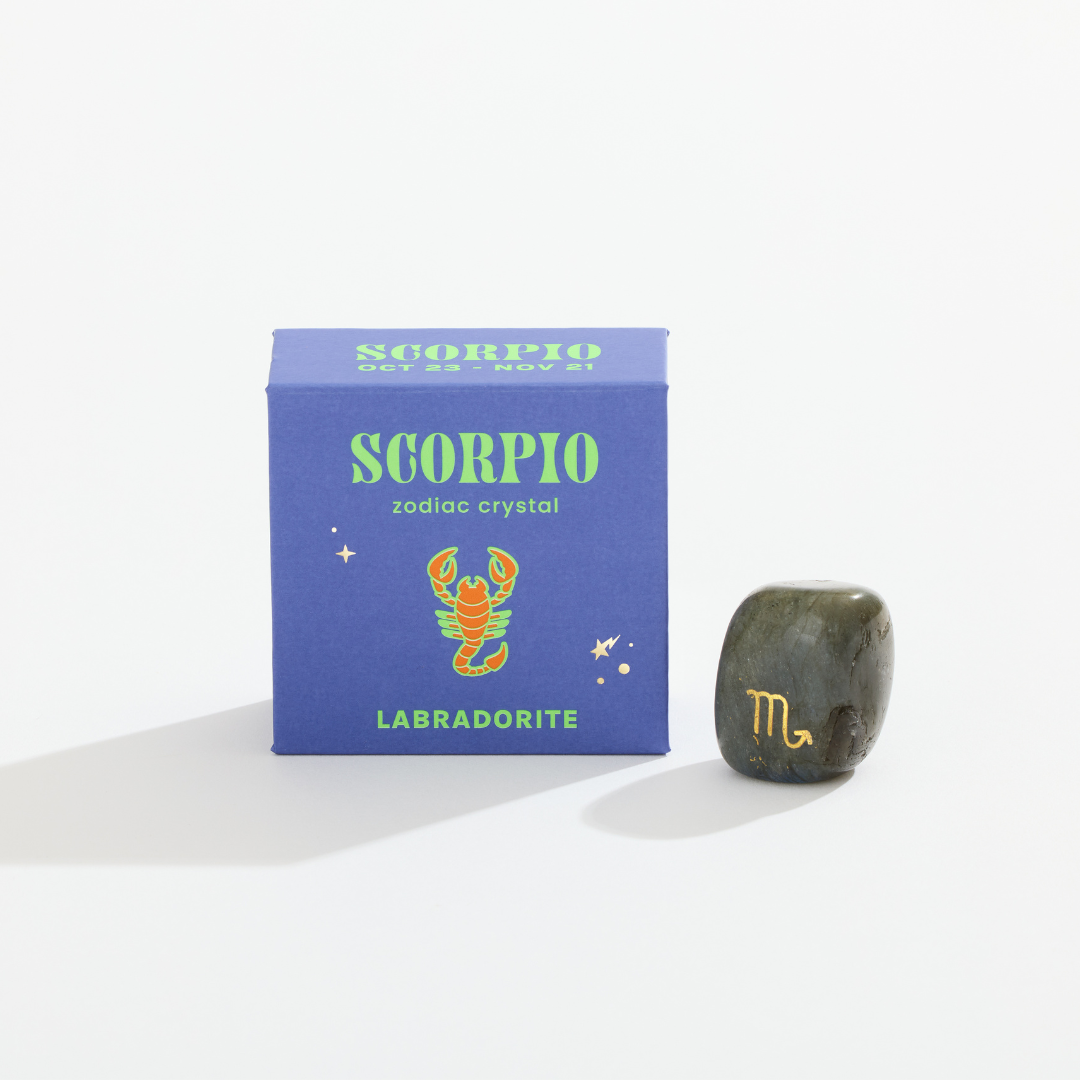 Scorpio Boxed Zodiac Crystal - Labradorite