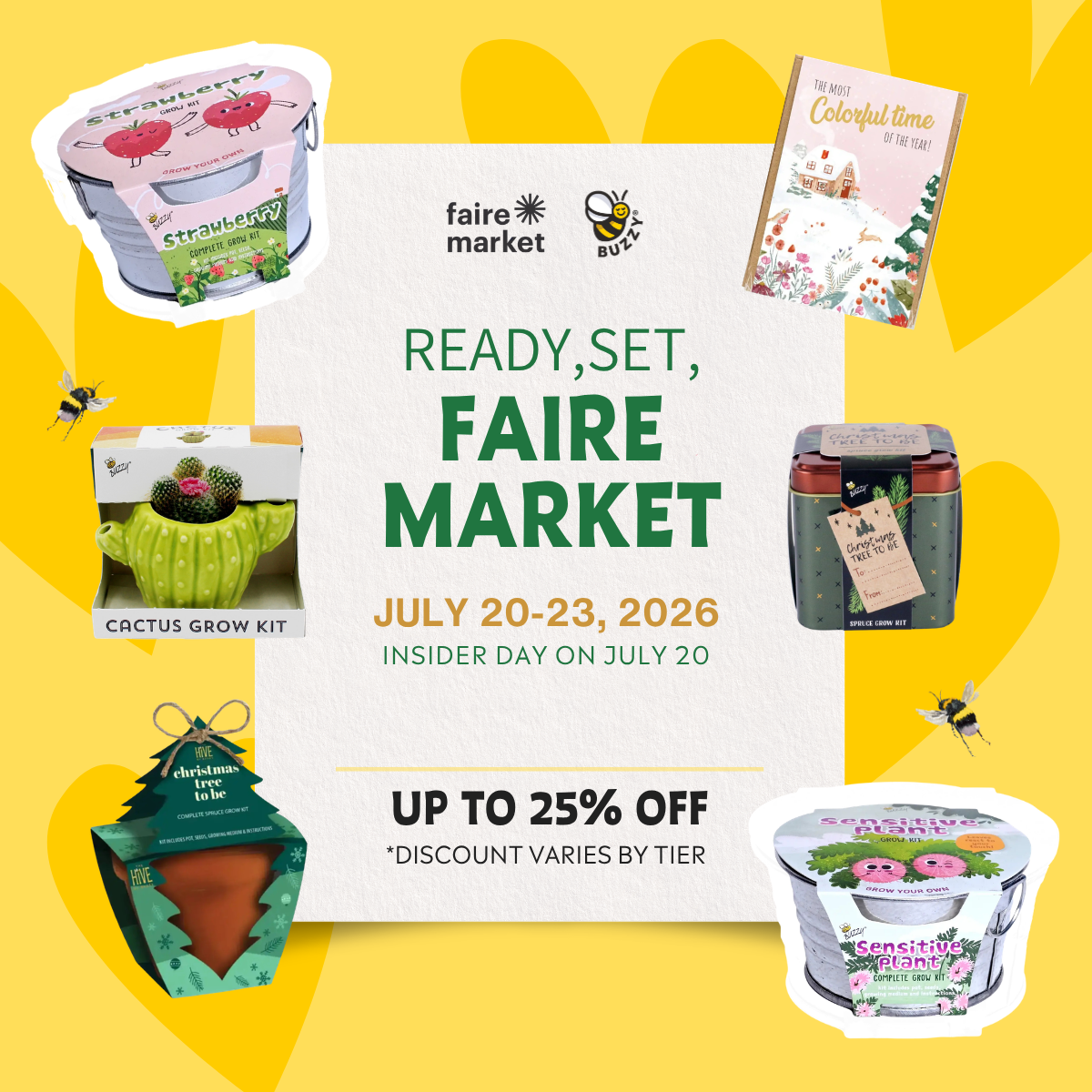 Save The Bees Kits | Paper Cups | Pollinator Seeds 12 Pack