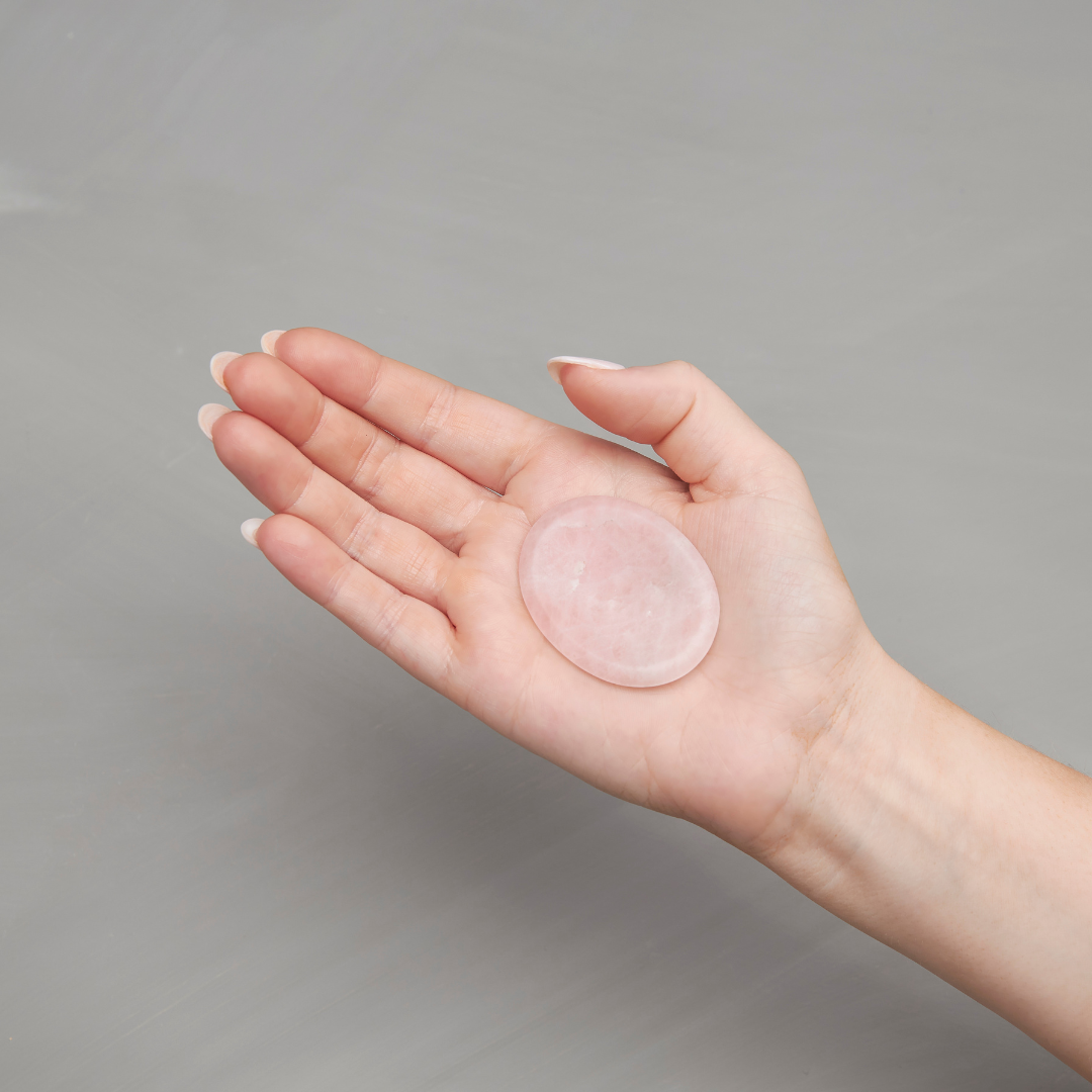 Rose Quartz Soothing Stone - Plastic Free Packaging!