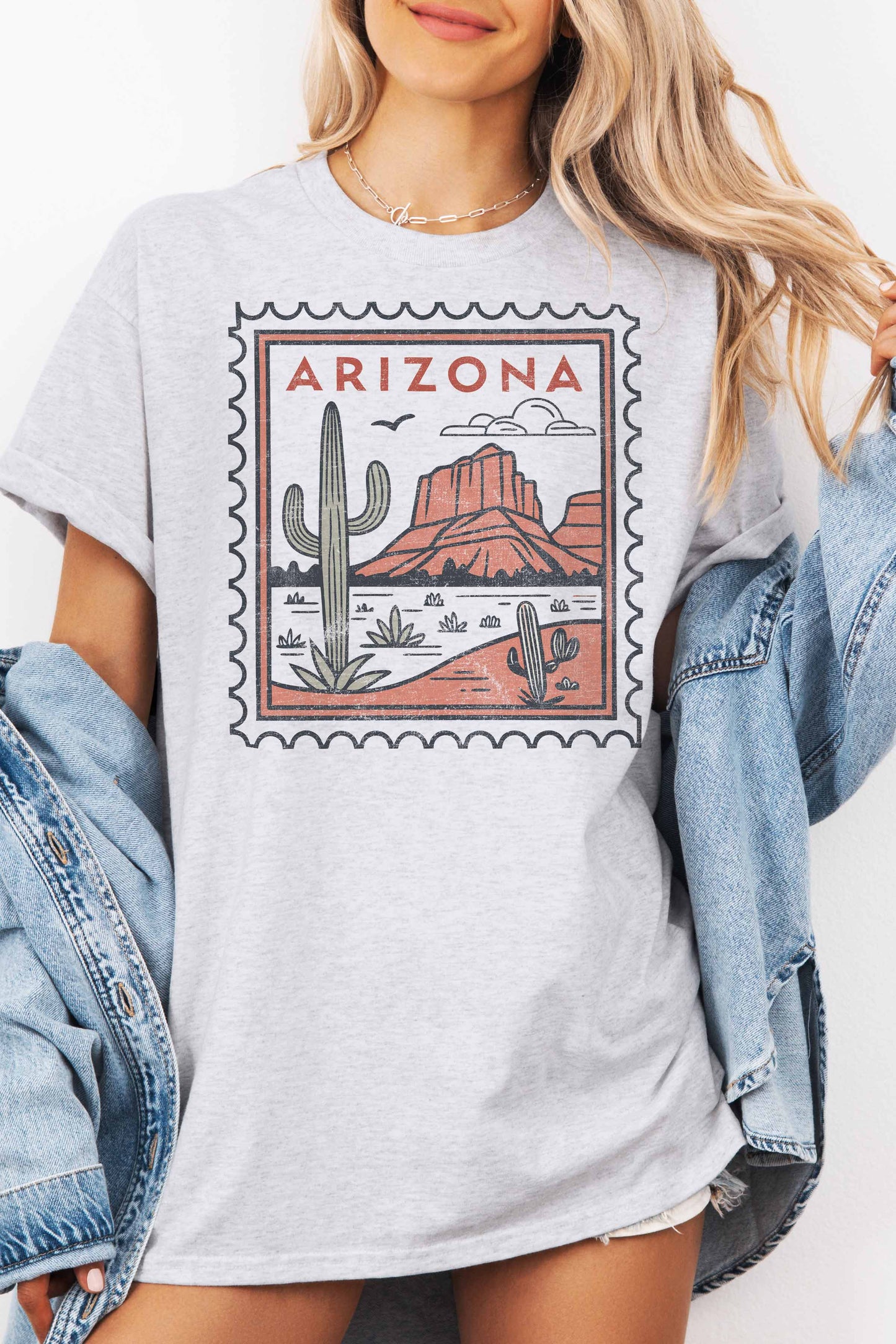 STAMP OVERSIZED TEE: IVORY / S/M