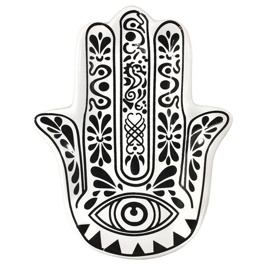 Hamsa Ceramic Tray - HMI121
