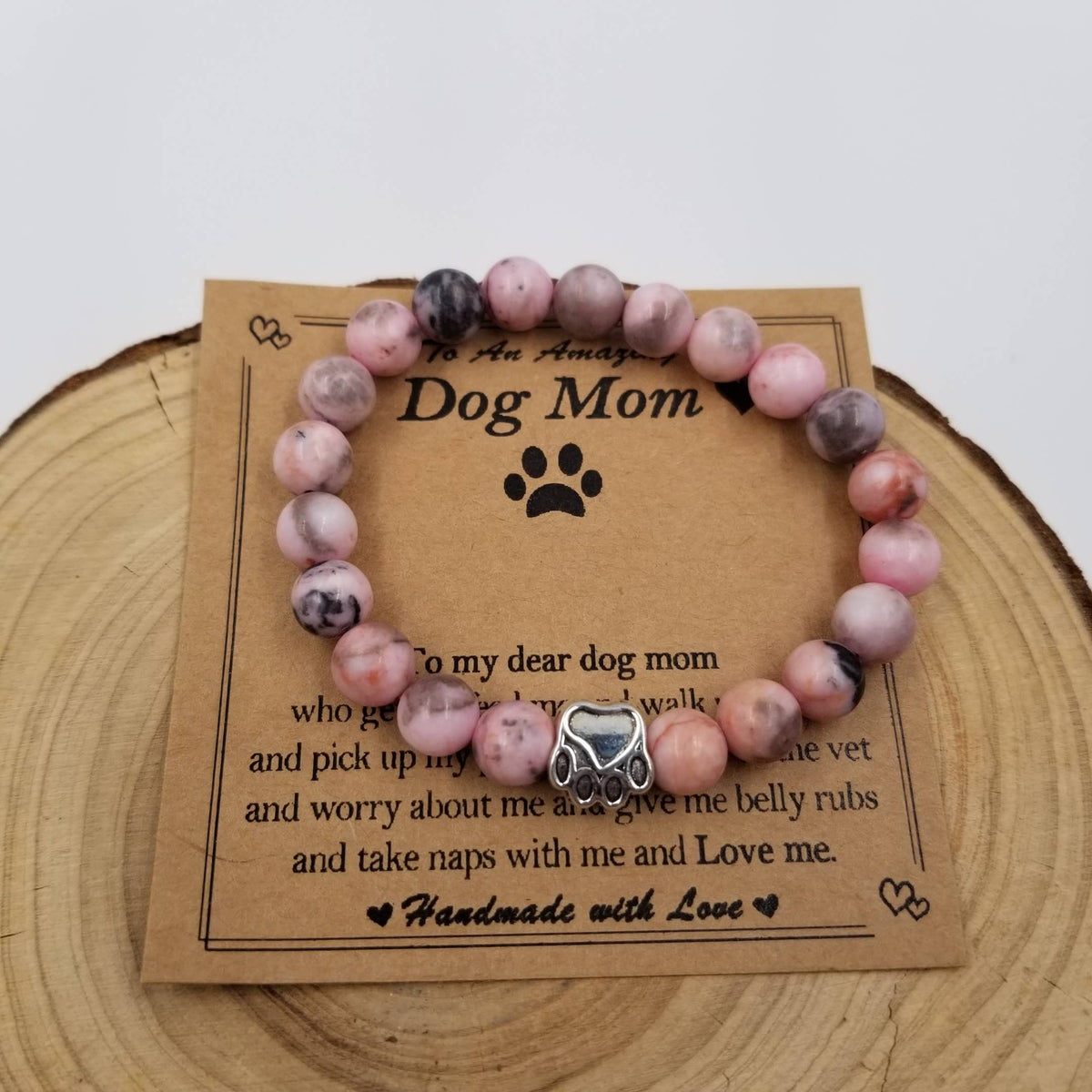 Dog Mom Green Bracelet