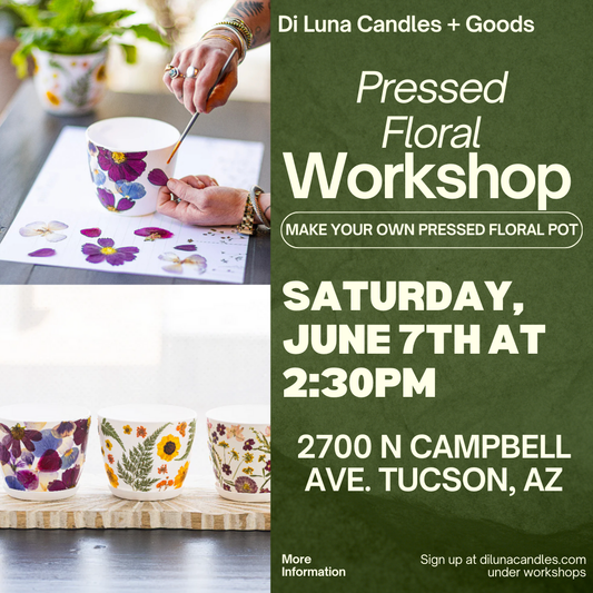6/07 Pressed Floral Pot Workshop