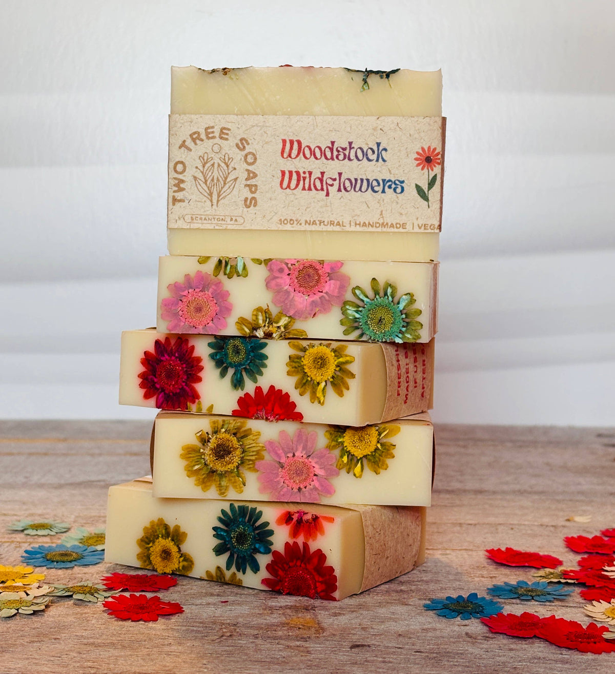 Woodstock Wildflowers - Natural Handmade Vegan Bar Soap