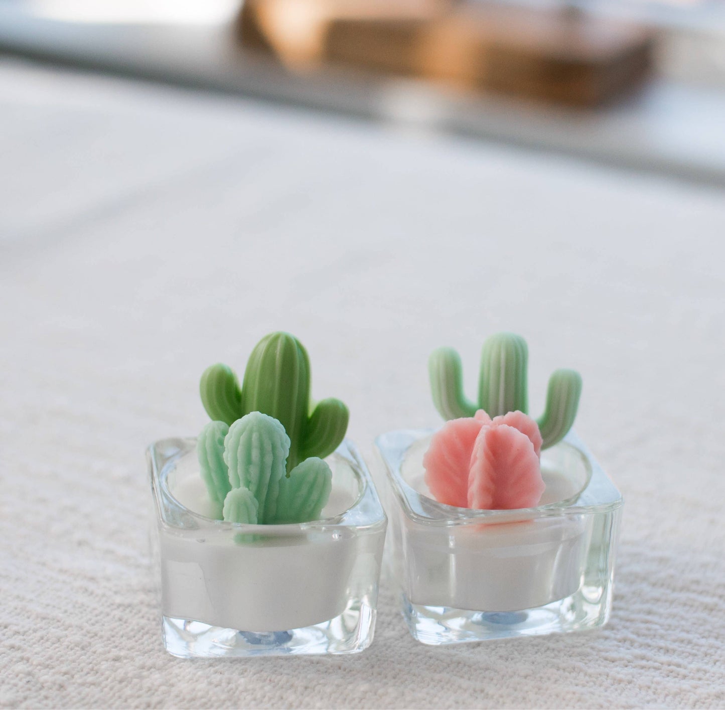 Single Saguaro Tealight Candle
