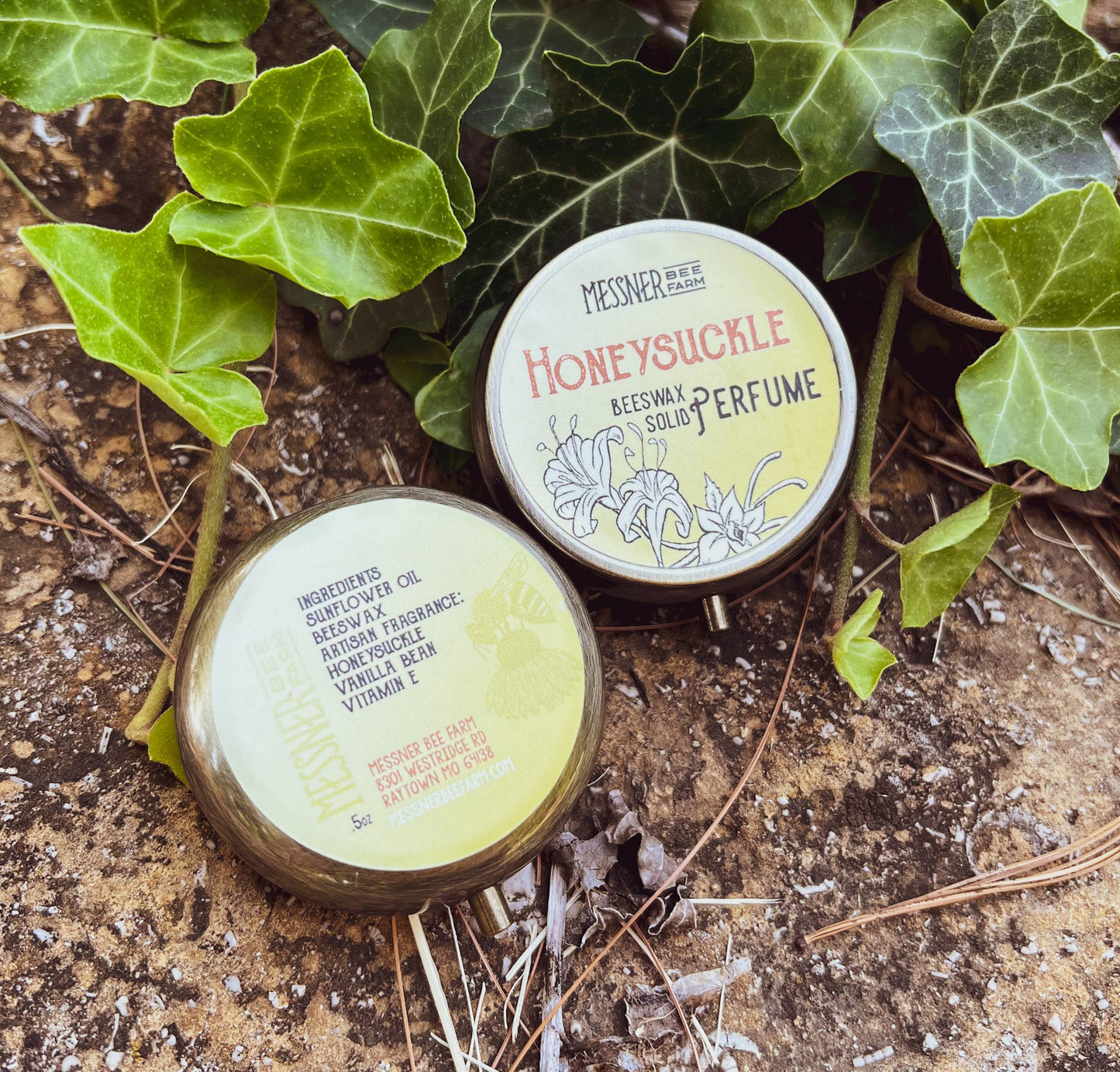 Solid Perfume - Honeysuckle - Handmade with Beeswax