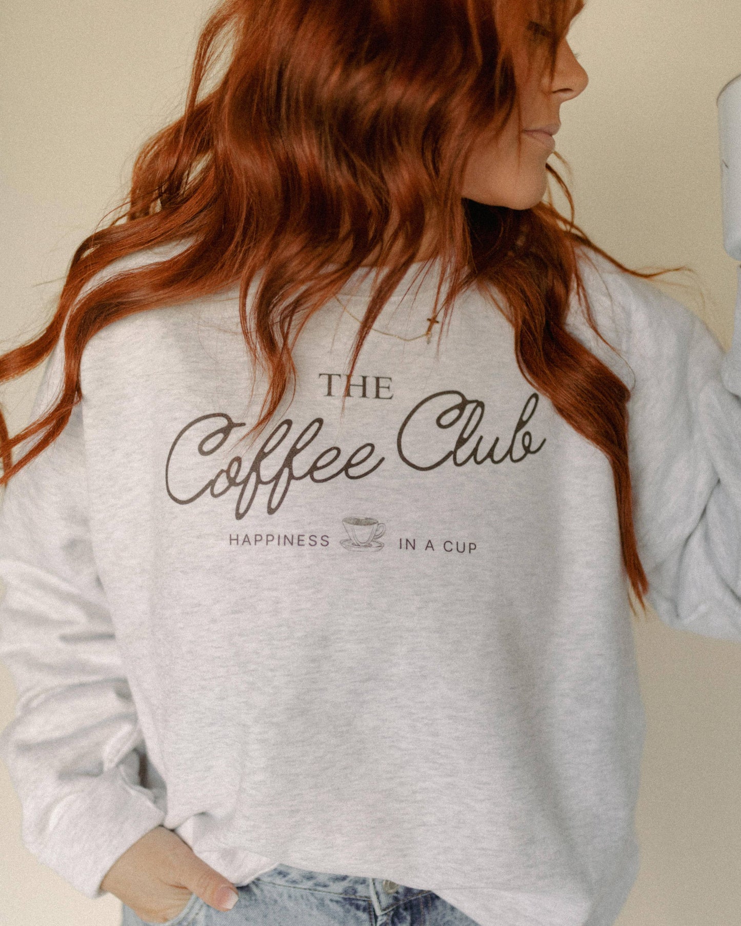 The Coffee Club Graphic Sweatshirt : Medium