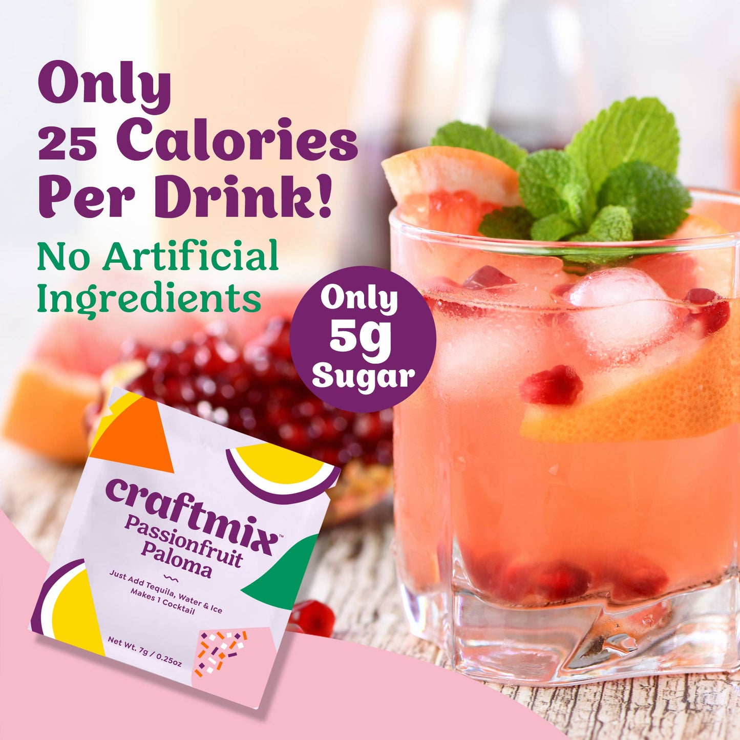 Passionfruit Paloma Mixer - Single Packet