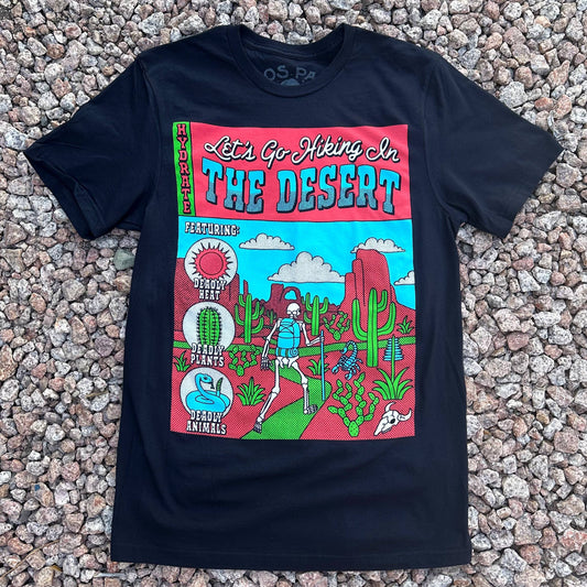 Hiking Black T-Shirt: 2XL