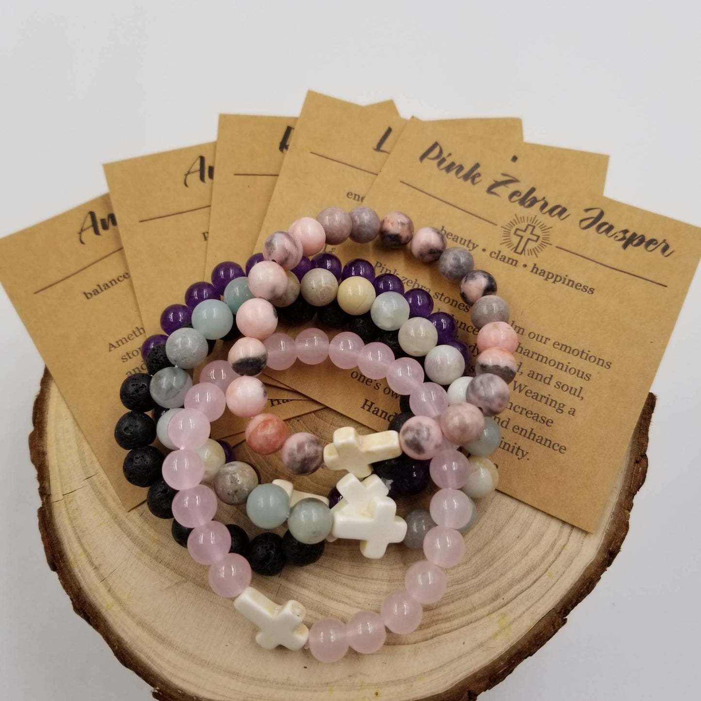 Cross Bracelet Pink