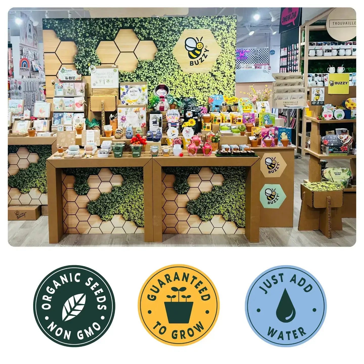 Save The Bees Kits | Paper Cups | Pollinator Seeds 12 Pack