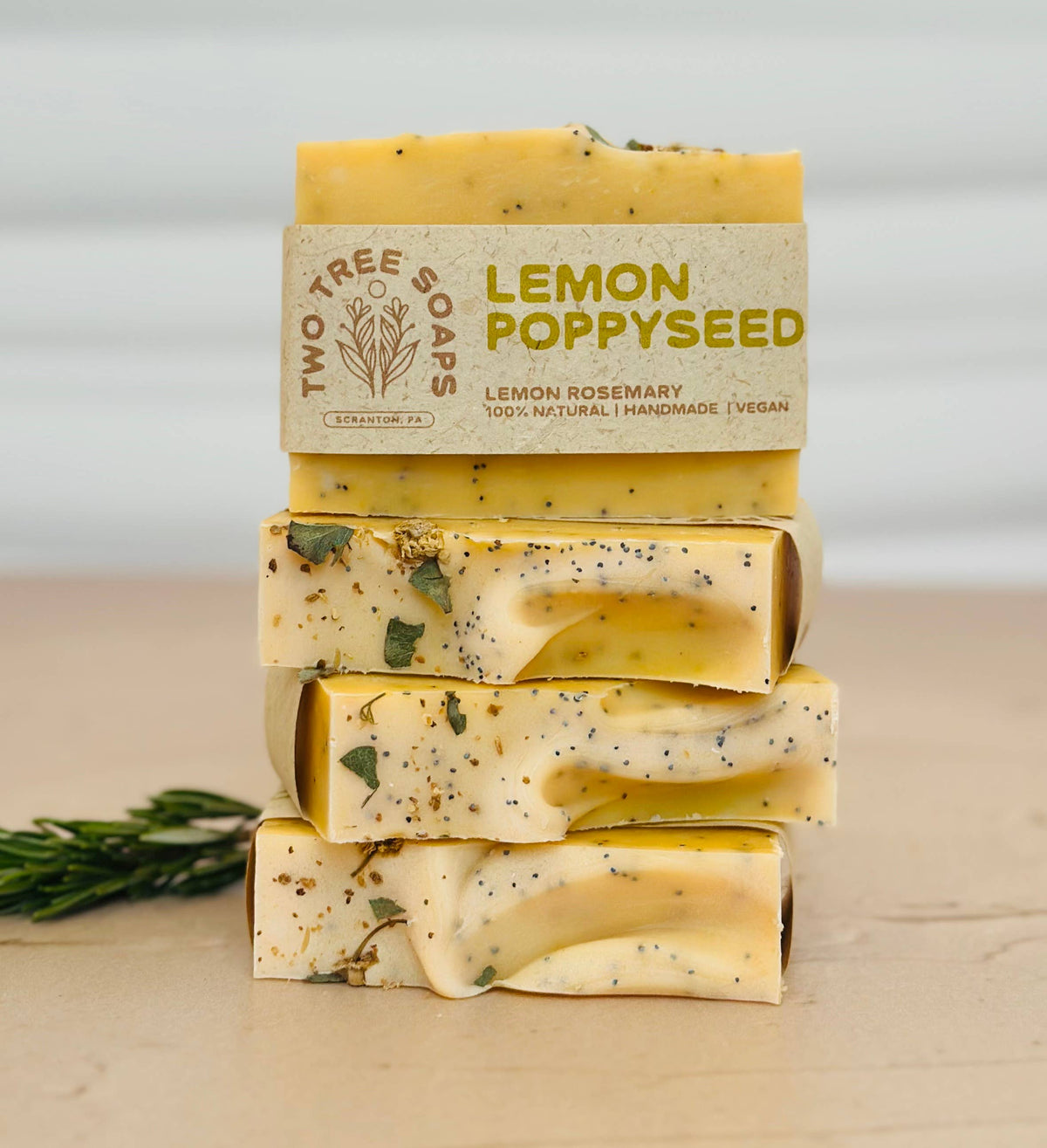 Lemon Poppyseed - Natural Handmade Bar Soap