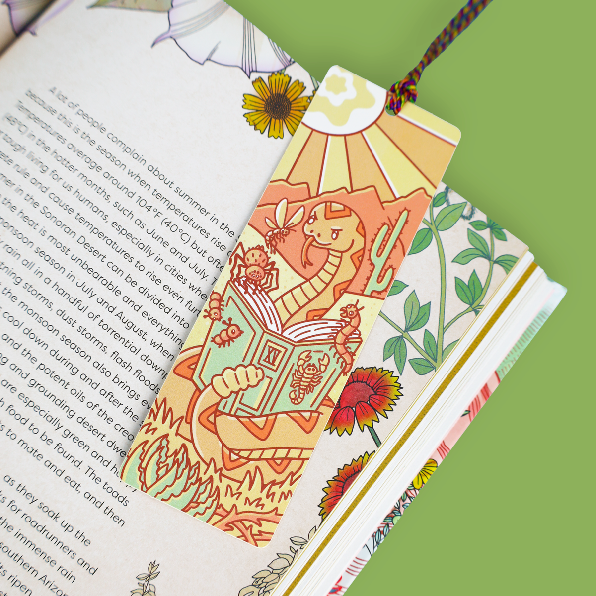 Rattlesnake, Desert, Reptile, Reading Gift, Bookmark