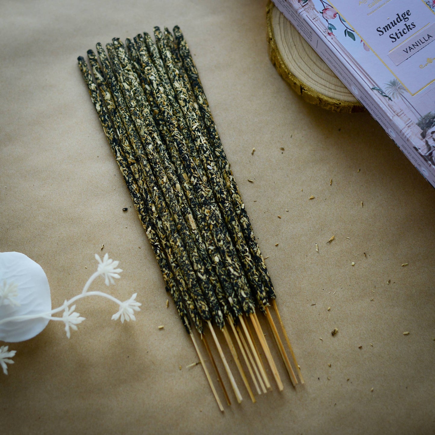 Vanilla Smudge Incense Sticks - Plastic Pouch 10 sticks